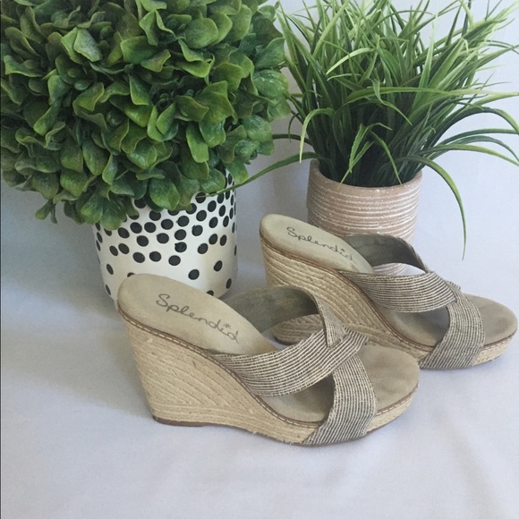 espadrille wedge mules